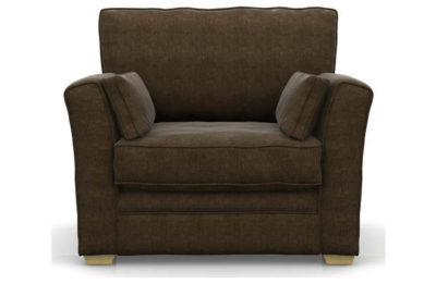 Heart of House Malton Fabric Cuddle Chair - Teak